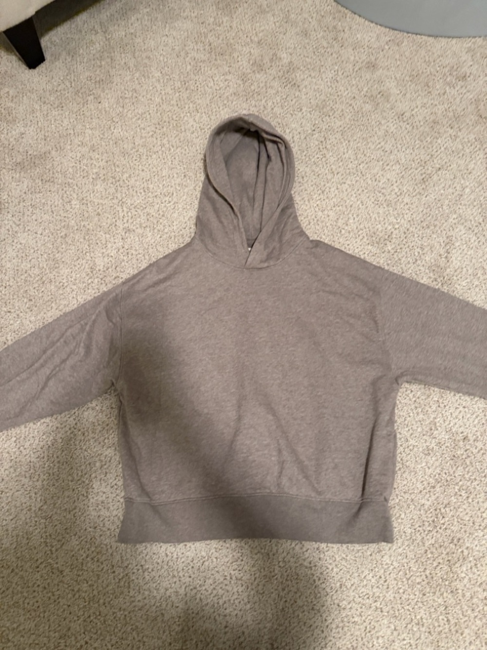 American Eagle Outfitters Gray Hooded Pullover Sweater